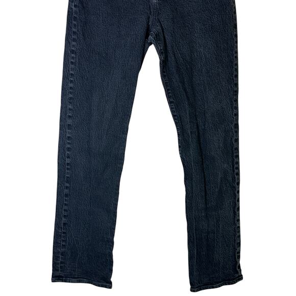 Madewell The ’90s Straight Jeans Womens 26 Black High Rise Stretch Clean Girl - Picture 4 of 9